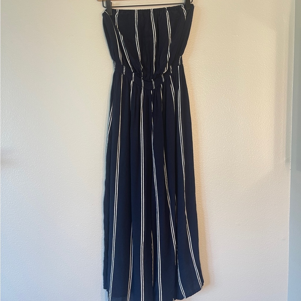 Silence and Noise UO Pinstripe Jumpsuit (Size M)
